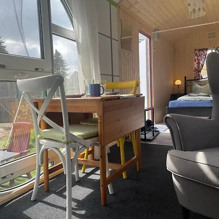 Bauwagen Villa Maibeere Radebeul Buitenkant foto